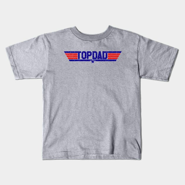 Top Dad (Worn) Kids T-Shirt by Roufxis